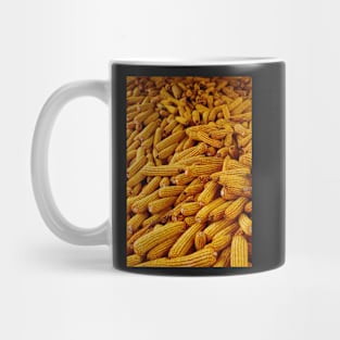 Corn cobs in a barn Mug